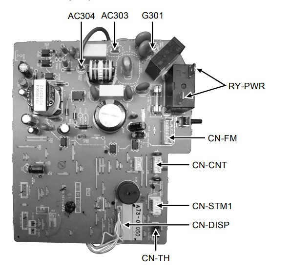 Плата управления ACXA73C22350 внутреннего блока кондиционера Panasonic