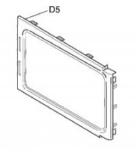 Накладка для дверцы микроволновой печи NN-GD366 (D5)
