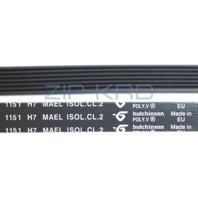 Ремень привода 1151 H7 L-1080 мм, чёрный H112