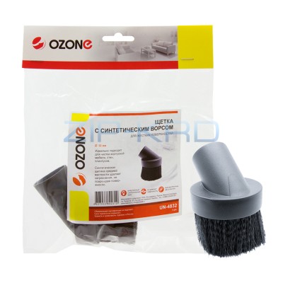 Щетка для пылесоса Ozone с синтетическим ворсом для жестких поверхностей, под трубку 32 мм UN-4832