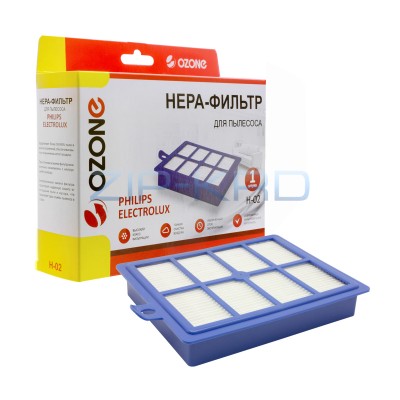 HEPA-фильтр Ozone целлюлозный для AEG, PHILIPS, BORK и др. H-02