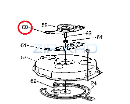 Панель крепления электродвигателя для микроволновки Panasonic (№60)