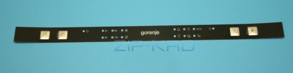 Наклейка панели управления для посудомоечной машины Gorenje 572871