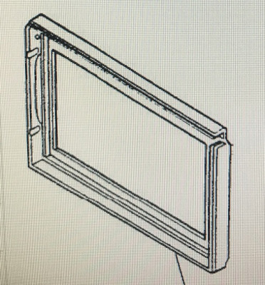 Дверца (внешняя) серебристого цвета для микроволновки Panasonic F30018G60SZP