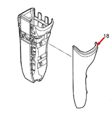 Боковая панель бритвы Panasonic ES-CV51